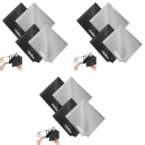 Verilux® 12PCS Microfiber Cleaning Cloths Laptop Glass Lens 5.9 X 7 Inches Kit For Spectacles Glasses Mobile Verilux® 12PCS Microfiber Cleaning Cloths Laptop Glass Lens 5.9 X 7 Inches Kit For Spectacles Glasses Mobile
